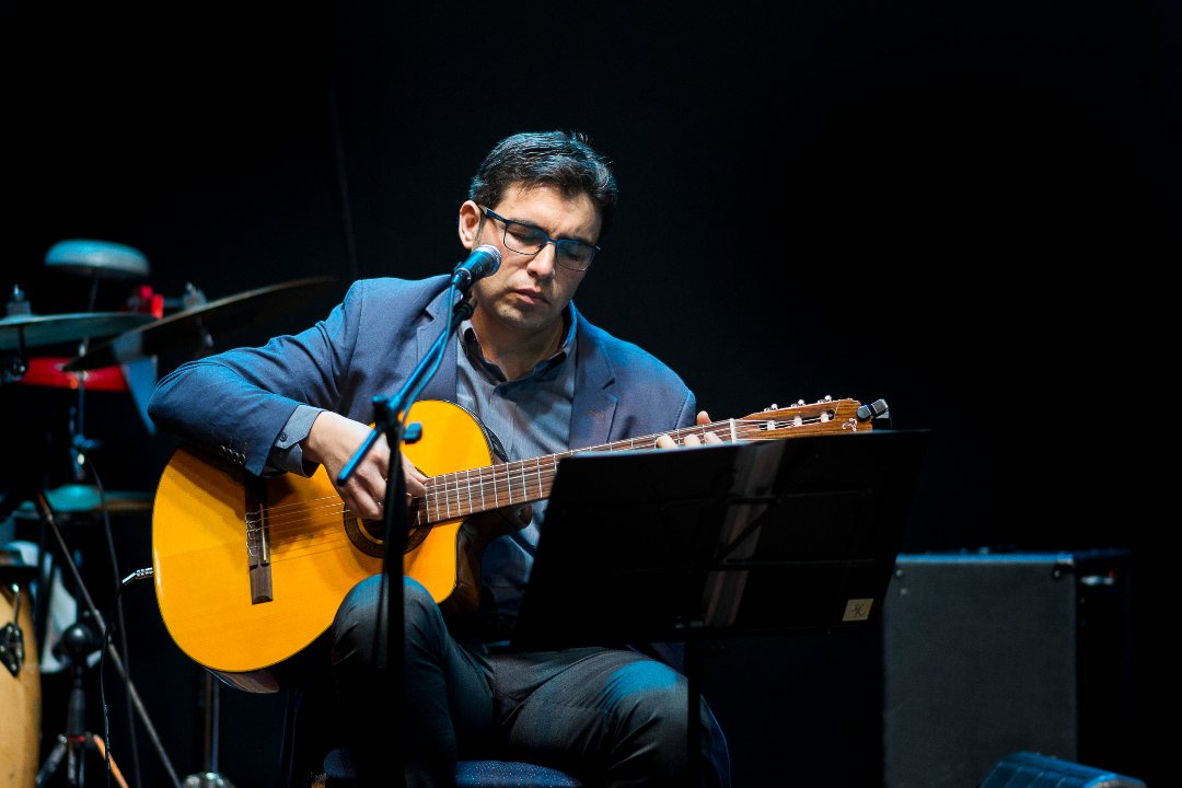 Patricio Anabalón en stage audiomusica